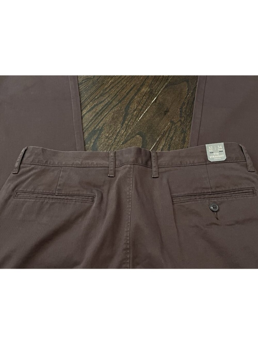 NWT J.Crew 770 Straight Fit Core Stretch Chino Pants Mens Sz 32 X 34 Deep Purple - Picture 9 of 9